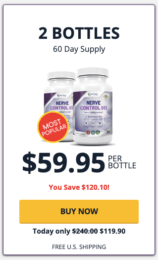 nerve control 911 2 bottles